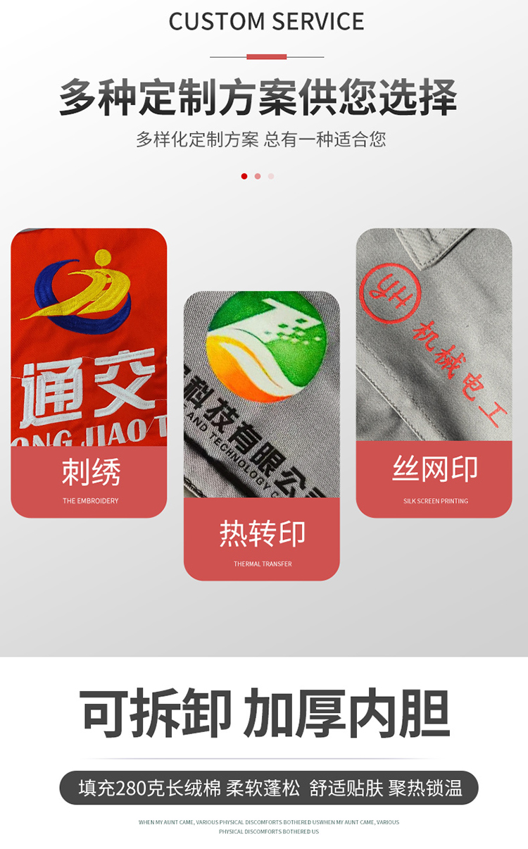 邯郸县工地工人劳保服工装